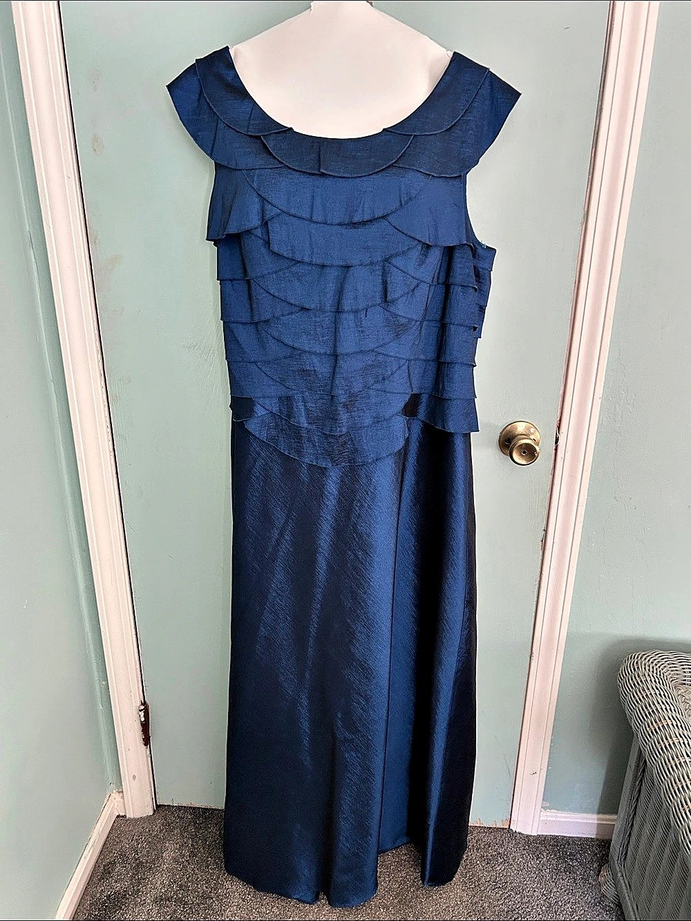 Jessica Howard mother of the bride Maxi Dress in Blue Size 18W